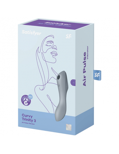 SATISFYER CURVY TRINITY 3 ESTIMULADOR CLITORIS GRIS