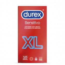DUREX PRESERVATIVOS SENSITIVO XL 10 UNIDADES 2