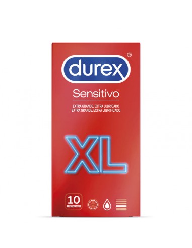 DUREX PRESERVATIVOS SENSITIVO XL 10 UNIDADES