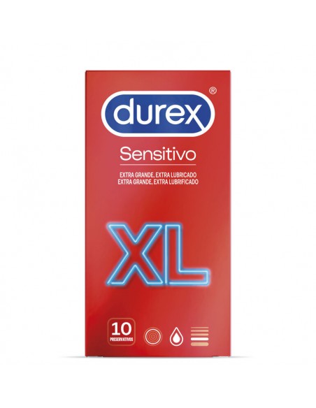 DUREX PRESERVATIVOS SENSITIVO XL 10 UNIDADES