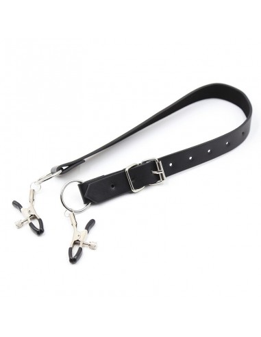 OHMAMA FETISH PINZAS CLITORIS CON CORREAS PIERNAS