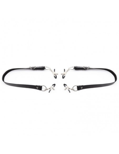 OHMAMA FETISH PINZAS CLITORIS CON CORREAS PIERNAS