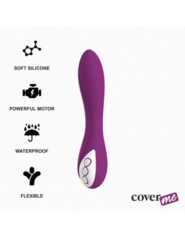 COVERME ELSIE VIBRADOR RECARGABLE 10 VELOCIDADES FLEXIBLE Y SUMERGIBLE