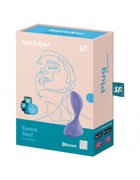 SATISFYER SWEET SEAL PLUG VIBRADOR LILA
