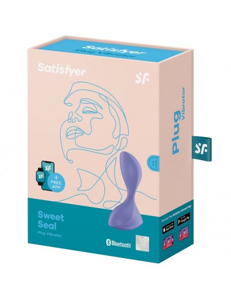 SATISFYER SWEET SEAL PLUG VIBRADOR LILA