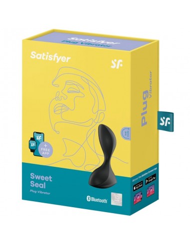 SATISFYER SWEET SEAL PLUG VIBRADOR NEGRO