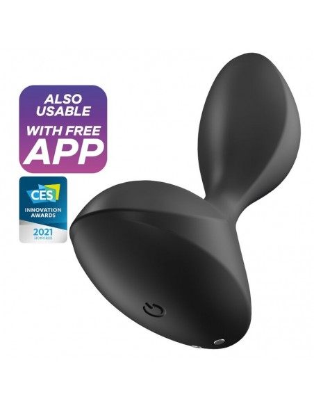 SATISFYER SWEET SEAL PLUG VIBRADOR NEGRO