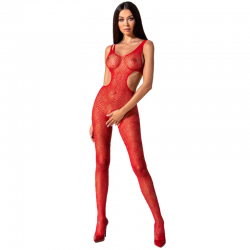 PASSION WOMAN BS085 BODYSTOCKING ROJO TALLA UNICA