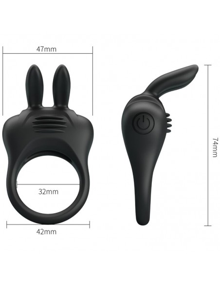 PRETTY LOVE DAVION ANILLO VIBRADOR RABBIT