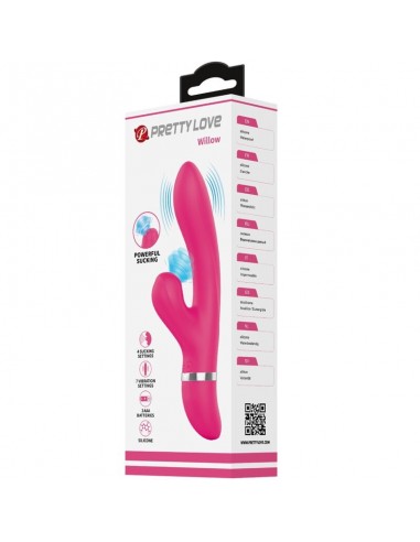 PRETTY LOVE WILLOW VIBRADOR Y SUCCIONADOR RABBIT