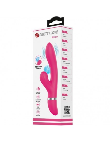 PRETTY LOVE WILLOW VIBRADOR Y SUCCIONADOR RABBIT