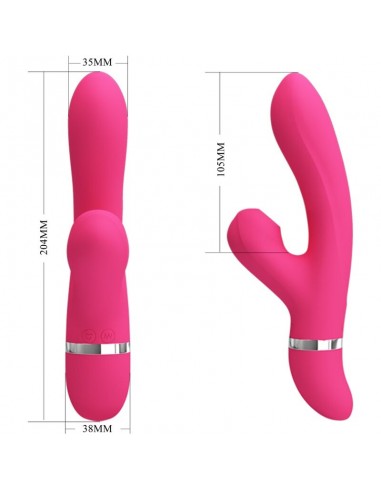 PRETTY LOVE WILLOW VIBRADOR Y SUCCIONADOR RABBIT