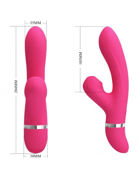 PRETTY LOVE WILLOW VIBRADOR Y SUCCIONADOR RABBIT