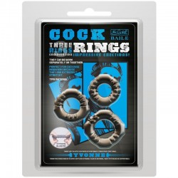 COCK RINGS YVONNE SET 3 ANILLOS PENE 2