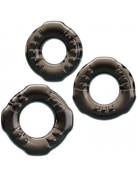 COCK RINGS YVONNE SET 3 ANILLOS PENE