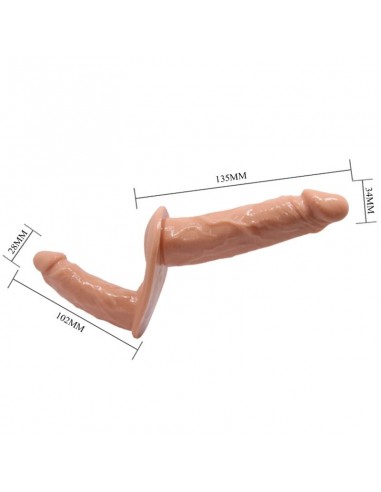 BAILE ULTRA PASSIONATE HARNESS DILDOS DOBLES CON ARNeS