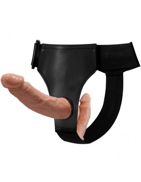 BAILE ULTRA PASSIONATE HARNESS DILDOS DOBLES CON ARNeS