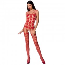 PASSION WOMAN BS067 BODYSTOCKING ROJO TALLA UNICA