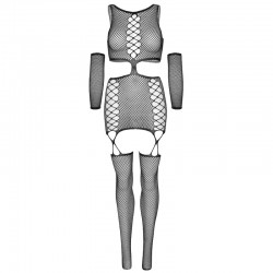 LEG AVENUE VESTIDO CON LIGUERO Y GUANTES TALLA UNICA 2