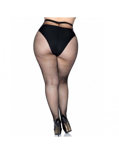 LEG AVENUE MEDIAS EN RED NEGRO TALLA GRANDE