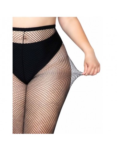 LEG AVENUE MEDIAS EN RED NEGRO TALLA GRANDE
