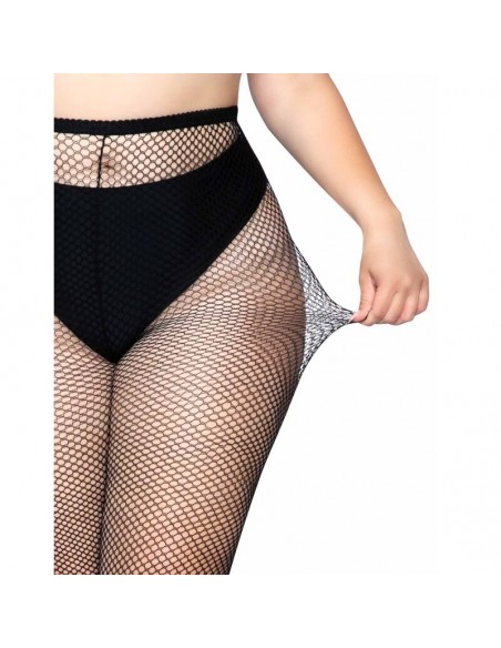 LEG AVENUE MEDIAS EN RED NEGRO TALLA GRANDE