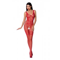 PASSION WOMAN BS069 BODYSTOCKING ROJO TALLA UNICA