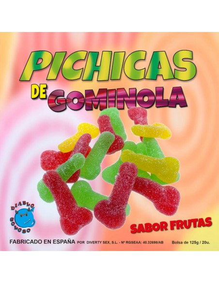 DIABLO PICANTE PICHITAS DE GOMINOLA FRUTAS CON AZUCAR