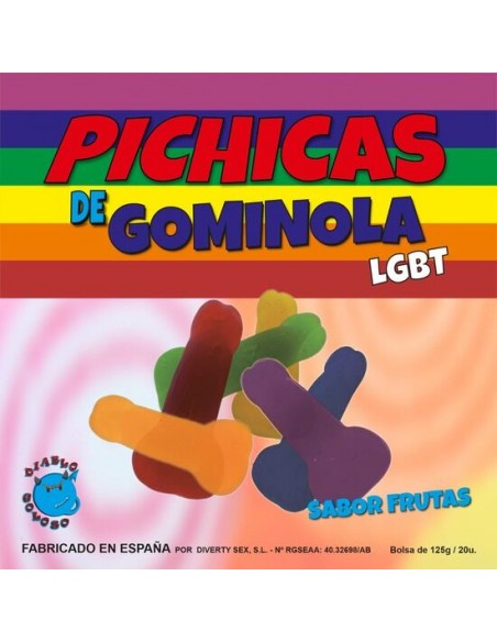 DIABLO PICANTE PICHITAS DE GOMINOLA FRUTAS LGBT