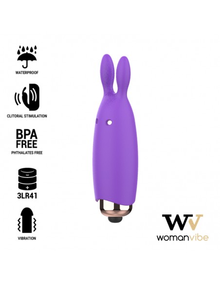 WOMANVIBE BUGSY ESTIMULADOR RABBIT SILICONA