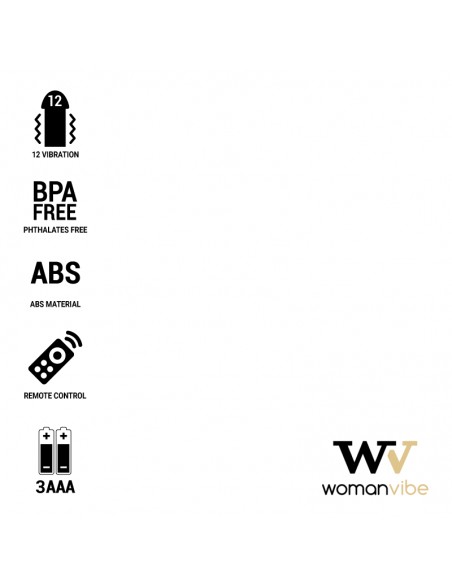WOMANVIBE ALSAN HUEVO CONTROL REMOTO NEGRO SILICONA NEGRO