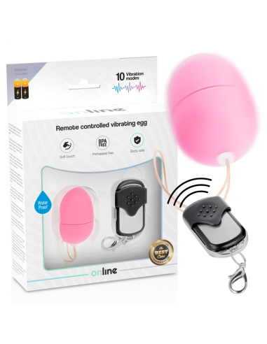 ONLINE HUEVO VIBRADOR CONTROL REMOTO S ROSA