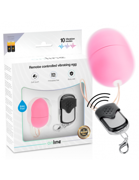 ONLINE HUEVO VIBRADOR CONTROL REMOTO S ROSA