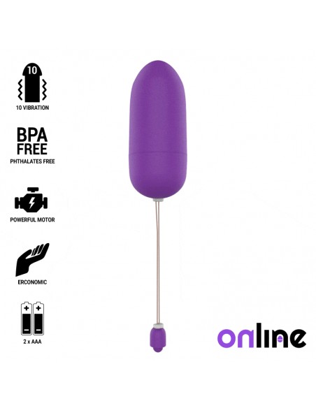 ONLINE HUEVO VIBRADOR WATERPROOF LILA