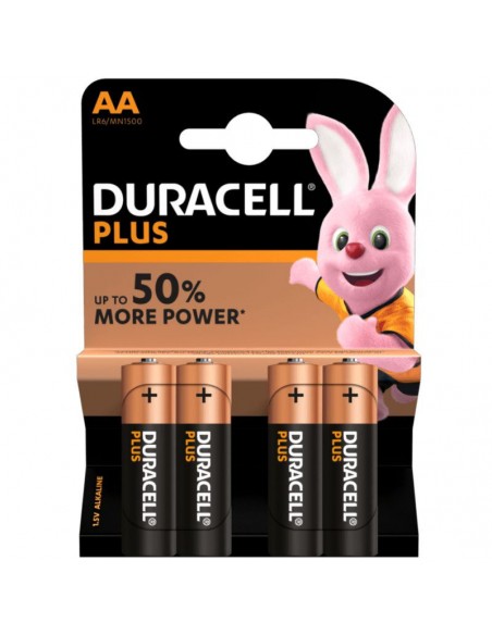 DURACELL PLUS POWER 50 PILA ALCALINA AA LR6 BLISTER4