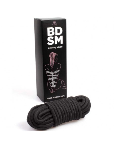 SECRETPLAY CUERDA BONDAGE NEGRA BDSM COLLECTION