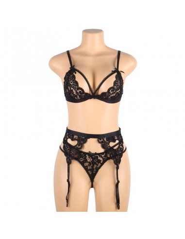 SUBBLIME SET TRES PIEZAS SUJETADOR LIGUERO TANGA