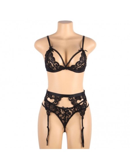SUBBLIME SET TRES PIEZAS SUJETADOR LIGUERO TANGA
