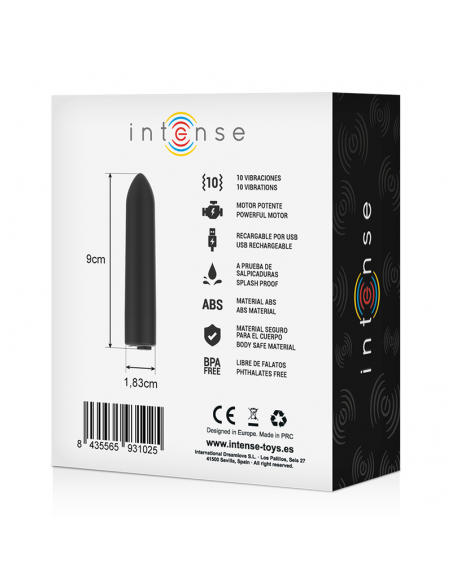 INTENSE BALA VIBRADORA 10 MODOS VIBRACION