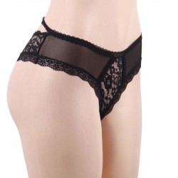 QUEEN LINGERIE PANTIES DE ENCAJE FLORAL L XL