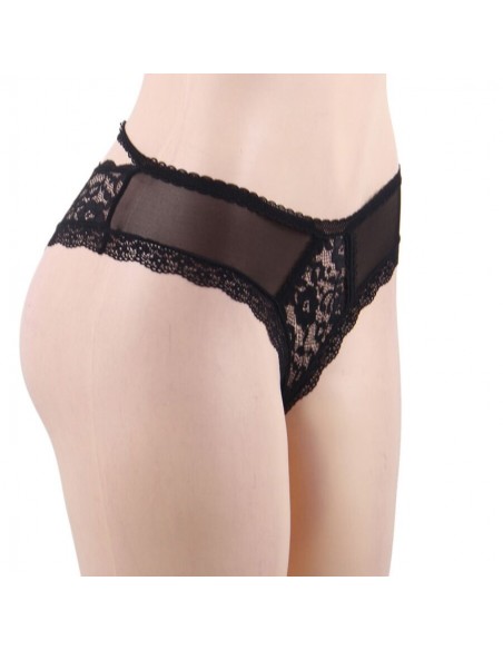 QUEEN LINGERIE PANTIES DE ENCAJE FLORAL L XL