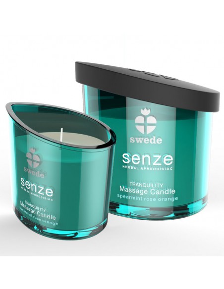 SWEEDE SENZE TRANQUILITY VELA MASAJE HIERBABUENA ROSA NARANJA