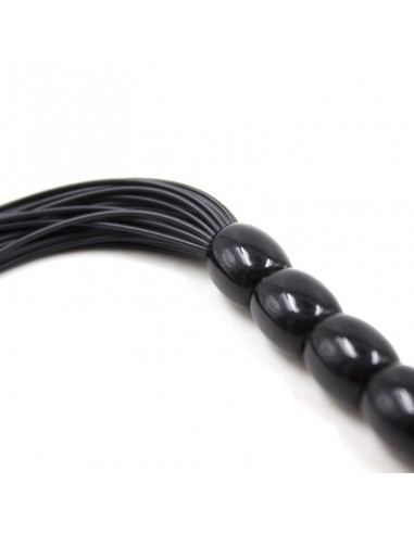 OHMAMA FETISH LATIGO CON MANGO SILICONA ACANALADO 22 CM