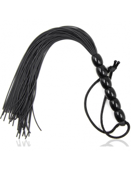OHMAMA FETISH LATIGO CON MANGO SILICONA ACANALADO 22 CM