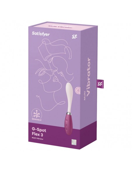 SATISFYER G SPOT FLEX 3 MULTI VIBRADOR ROJO