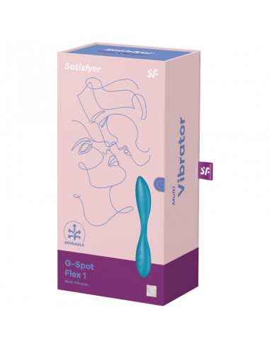 SATISFYER G SPOT FLEX 1 MULTI VIBRADOR AZUL
