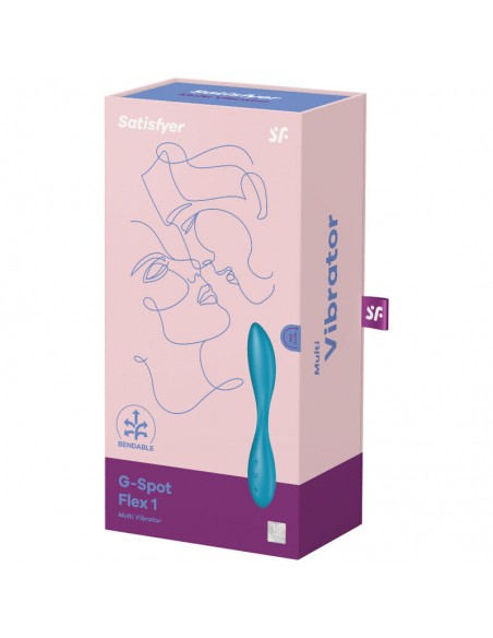 SATISFYER G SPOT FLEX 1 MULTI VIBRADOR AZUL