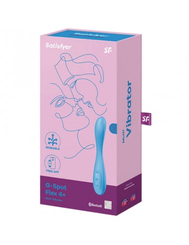 SATISFYER G SPOT FLEX 4 MULTI VIBRADOR AZUL