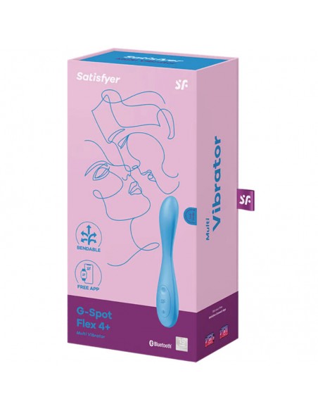 SATISFYER G SPOT FLEX 4 MULTI VIBRADOR AZUL