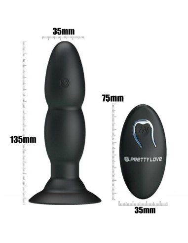 PRETTY LOVE PLUG VIBRADOR Y ROTACIoN POR CONTROL REMOTO